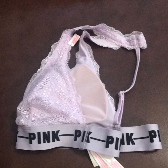 PINK Lightly Lined Bralette || New. Never Worn - Picture 3 of 4